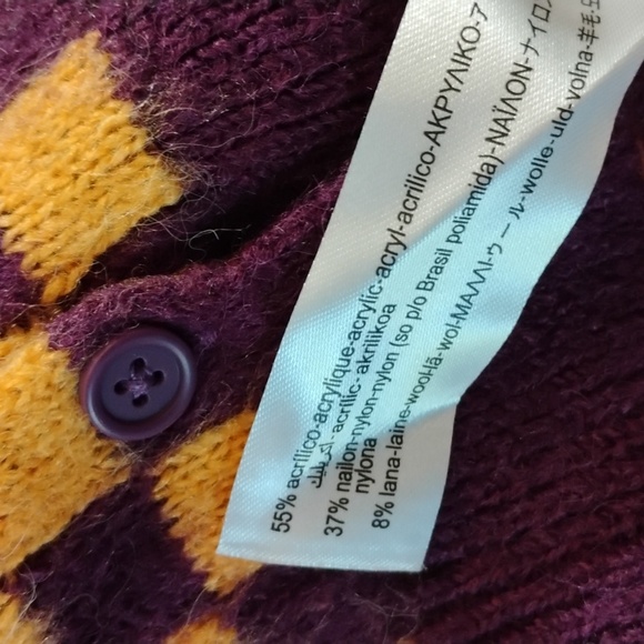 Zara Cropped Checkerboard Cardigan - Picture 3 of 5